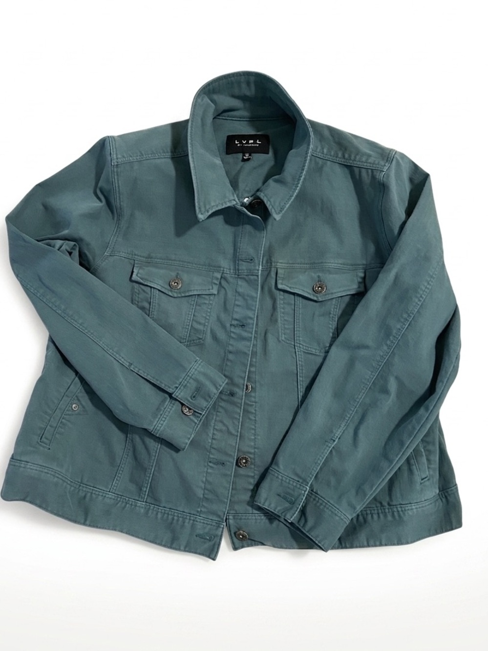 Liverpool LA Women’s Blue-Green Jean Jacket Size 3X A1